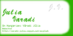 julia varadi business card
