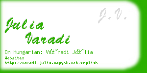 julia varadi business card